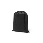 Mochila de cuerdas de tela no tejida con cierre de cordón 60 g/m2 color negro