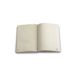 Libreta de tapa dura ideal para sublimación A6 hojas a rayas color blanco tercera vista