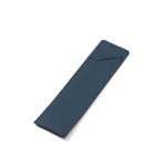 Estuche para bolígrafo en piel sintética con cierre seguro color azul