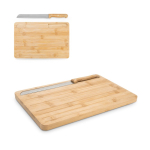 Tabla de cortar de bambú acanalada para pan con cuchillo incluido varios colores
