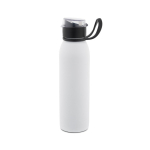 Botella deportiva de acero inoxidable reciclado con pared simple 670ml color blanco