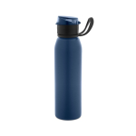 Botella deportiva de acero inoxidable reciclado con pared simple 670ml color azul marino
