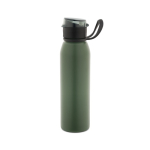 Botella deportiva de acero inoxidable reciclado con pared simple 670ml color verde militar