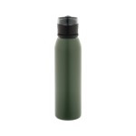 Botella deportiva de acero inoxidable reciclado con pared simple 670ml color verde militar primera vista