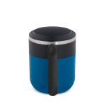 Taza de viaje doble pared con acabado mate y base antideslizante 400ml color azul segunda vista