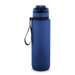 Botella mate engomada de RPET con frases motivadoras 1,06ml color azul segunda vista