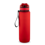 Botella mate engomada de RPET con frases motivadoras 1,06ml color rojo segunda vista