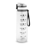 Botella mate engomada de RPET con frases motivadoras 1,06ml color transparente