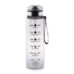 Botella mate engomada de RPET con frases motivadoras 1,06ml color transparente primera vista