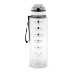 Botella mate engomada de RPET con frases motivadoras 1,06ml color transparente segunda vista