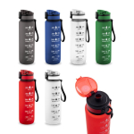 Botella mate engomada de RPET con frases motivadoras 1,06ml varios colores