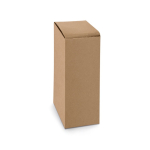 Botella de vidrio con tapa de bambú y asa de cuerda 520ml en caja