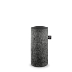 Funda para botella de fieltro reciclado para transporte color gris oscuro