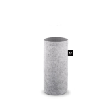 Funda para botella de fieltro reciclado para transporte color gris claro