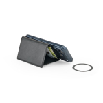 Cartera magnética para móvil con cierre magnético de RFID color negro quinta vista