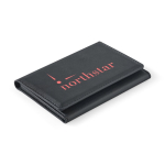 Cartera magnética para móvil con cierre magnético de RFID color negro imagen con logo