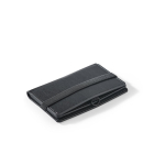 Tarjetero con cierre elástico y protección RFID para 5 tarjetas color negro