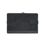 Tarjetero con cierre elástico y protección RFID para 5 tarjetas color negro segunda vista