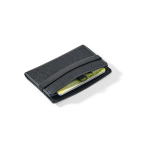Tarjetero con cierre elástico y protección RFID para 5 tarjetas color negro tercera vista