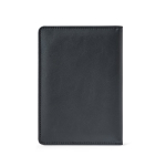 Portapasaportes con protección RFID y cierre elástico cuero sintético color negro segunda vista