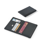Portapasaportes con protección RFID y cierre elástico cuero sintético varios colores