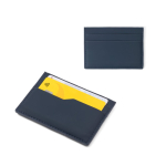 Tarjetero con bloqueo RFID y acabado en piel sintética para 5 tarjetas varios colores