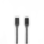 Cable USB-C a USB-C magnético trenzado de poliéster 60W color negro primera vista