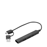 HUB USB multifuncional ecológico con 4 puertos y carga de 10W vista principal