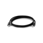 Cable USB-C a USB-C trenzado ideal para carga rápida 60W color negro cuarta vista