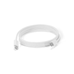 Cable USB-C a USB-C trenzado ideal para carga rápida 60W color blanco cuarta vista