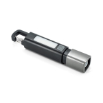 Linterna recargable USB-C con modos luz LED y COB 2W 800mAh color negro