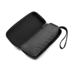 Miniparaguas compacto manual de 5 secciones con bolsa de goma Ø90 color negro tercera vista