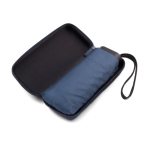 Miniparaguas compacto manual de 5 secciones con bolsa de goma Ø90 color azul bondi tercera vista