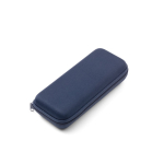 Miniparaguas compacto manual de 5 secciones con bolsa de goma Ø90 color azul bondi en funda