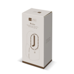 Ventilador portátil sin aspas con luz LED de 6 colores y 4 velocidades color blanco