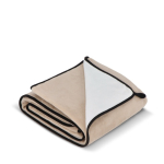 Manta de microfibra de poliéster con sublimación a todo color 500 g/m2 color beige tercera vista