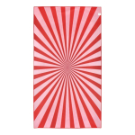 Toalla de playa de RPET con tecnología de secado rápido 100x180cm color rojo quinta vista