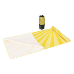 Toalla de playa de RPET con tecnología de secado rápido 100x180cm color amarillo