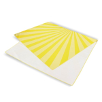 Toalla de playa de RPET con tecnología de secado rápido 100x180cm color amarillo tercera vista
