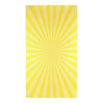 Toalla de playa de RPET con tecnología de secado rápido 100x180cm color amarillo quinta vista
