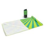 Toalla de playa de RPET con tecnología de secado rápido 100x180cm color verde lima