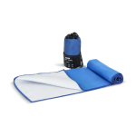 Toalla de RPET con tecnología de secado rápido y bolsa 40x80cm color azul
