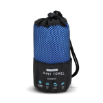 Toalla de RPET con tecnología de secado rápido y bolsa 40x80cm color azul segunda vista
