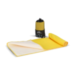 Toalla de RPET con tecnología de secado rápido y bolsa 40x80cm color amarillo