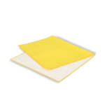 Toalla de RPET con tecnología de secado rápido y bolsa 40x80cm color amarillo tercera vista