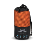 Toalla de RPET con tecnología de secado rápido y bolsa 40x80cm color naranja segunda vista