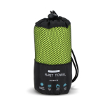 Toalla de RPET con tecnología de secado rápido y bolsa 40x80cm color verde lima segunda vista