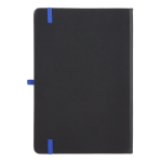 Libreta con tapa dura de PU ideal para láser A5 y hojas a rayas color azul segunda vista