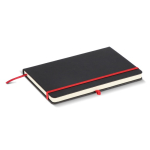 Libreta con tapa dura de PU ideal para láser A5 y hojas a rayas color rojo quinta vista