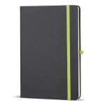 Libreta con tapa dura de PU ideal para láser A5 y hojas a rayas color verde